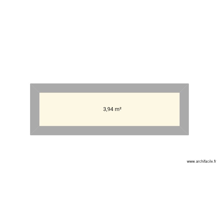 Plan façade dessin. Plan de 1 pièce et 4 m2