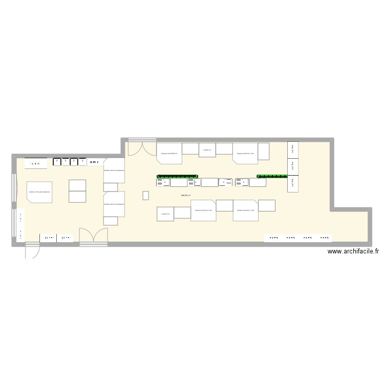 abteilung G9. Plan de 1 pièce et 157 m2