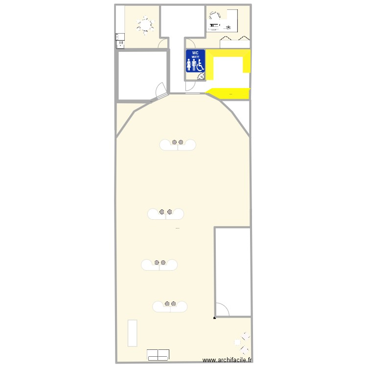 plan oc. Plan de 6 pièces et 1824 m2