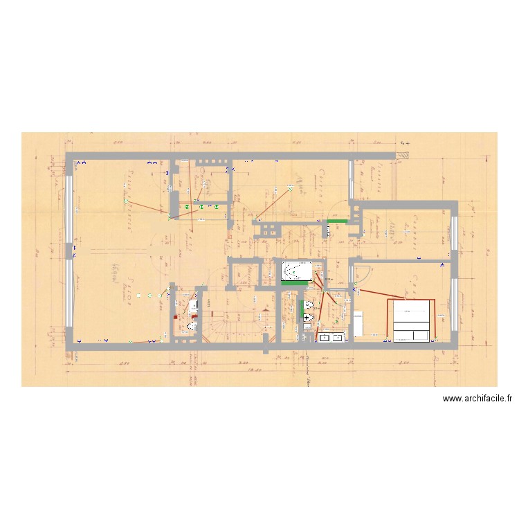 ventiloconvecteur. Plan de 0 pièce et 0 m2
