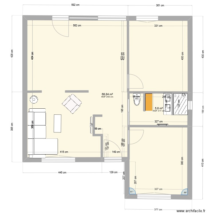 Verdier - Maison 3. Plan de 0 pièce et 0 m2