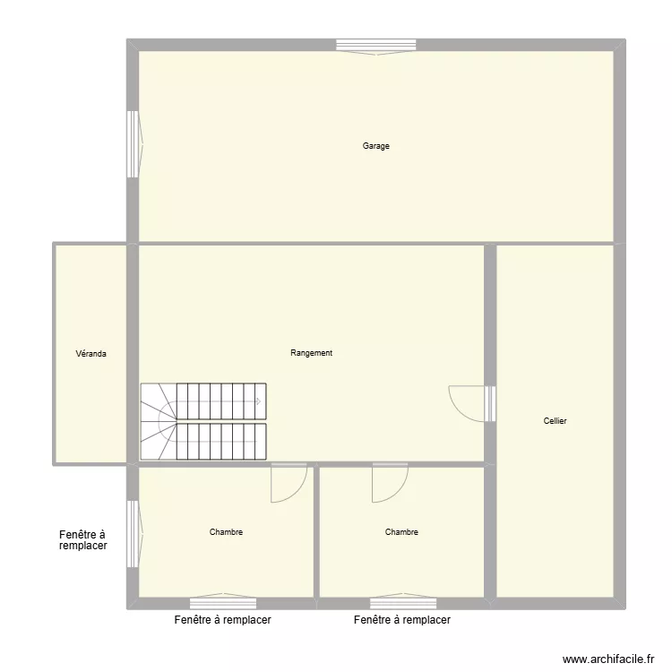 Chauville. Plan de 