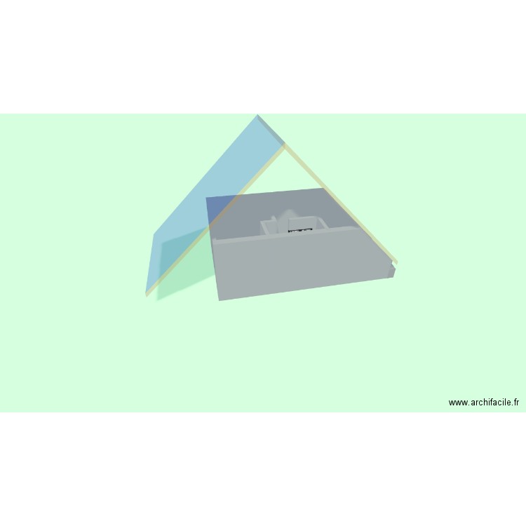 Plancrous. Plan de 4 pièces et 21 m2