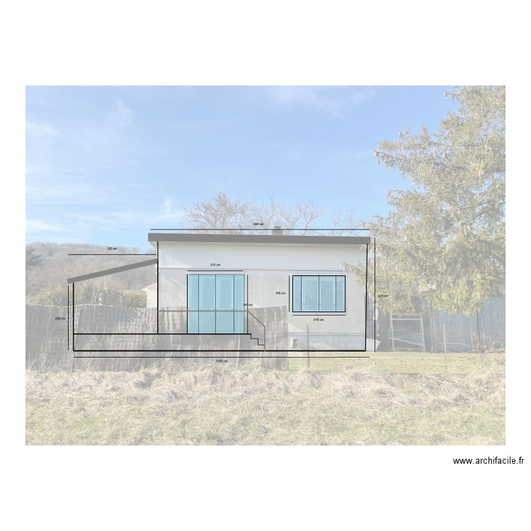 façade 2. Plan de 0 pièce et 0 m2