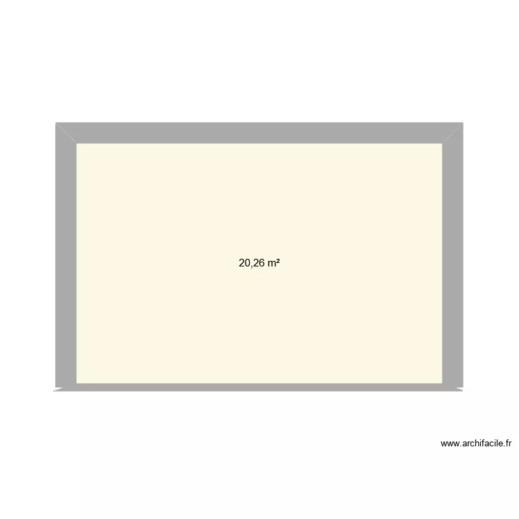 extension. Plan de 2  et 20 m²