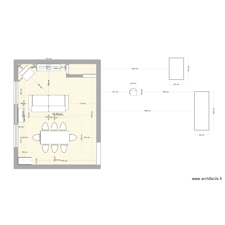 Séjour. Plan de 0 pièce et 0 m2
