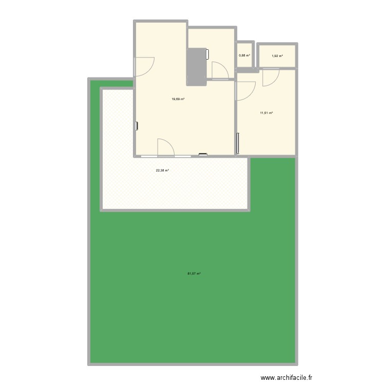 Appart Adé. Plan de 8 pièces et 143 m2
