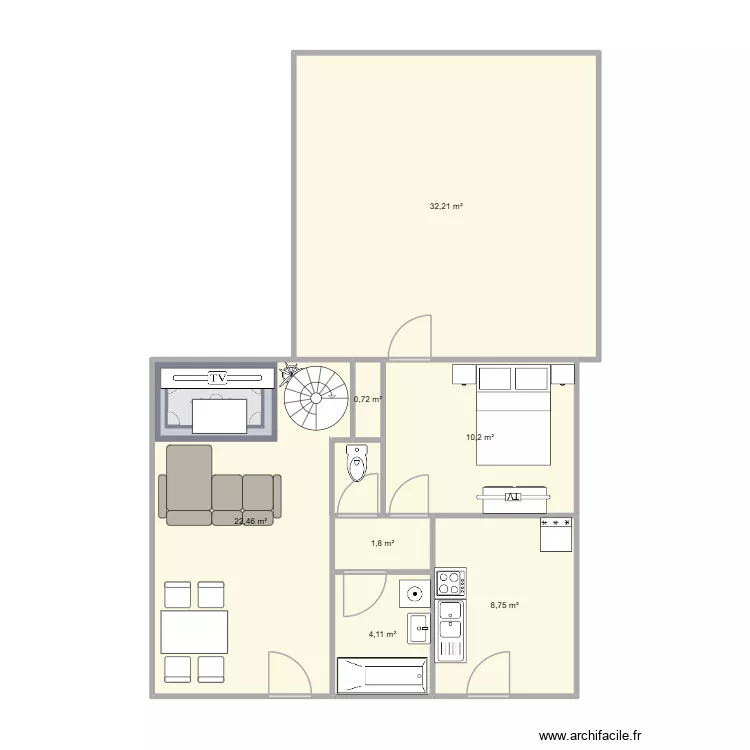 maison. Plan de 7 et 80 m² maison. Plan de 7 et 80 m²