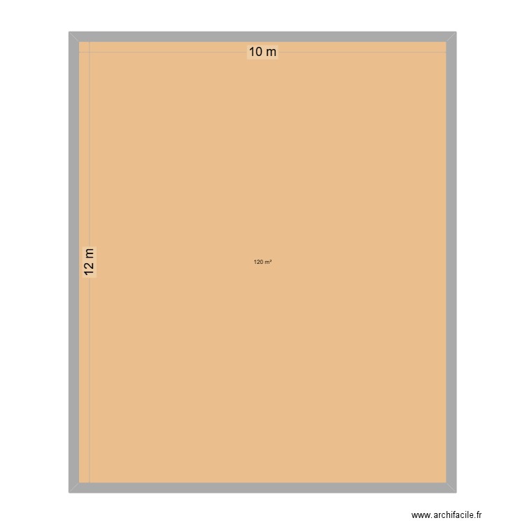 Plan magasin p. Plan de 1 pièce et 120 m2