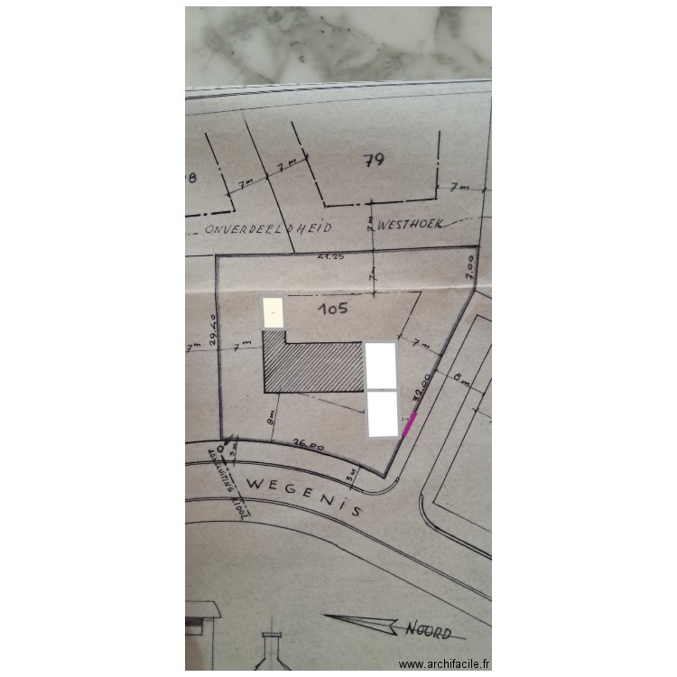 plan duinrooslaan. Plan de 2 pièces et 92 m2