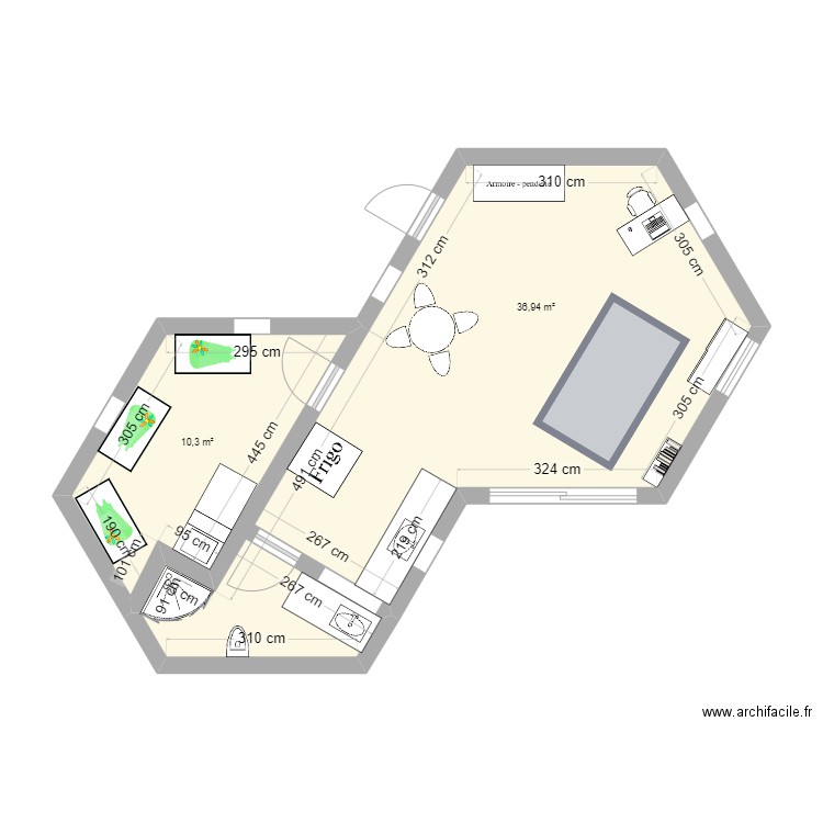 Flexagone. Plan de 0 pièce et 0 m2