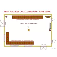 plan rangement de la salle pour clients