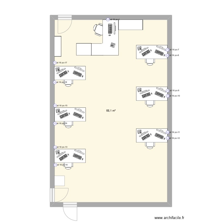 At 16. Plan de 0 pièce et 0 m2