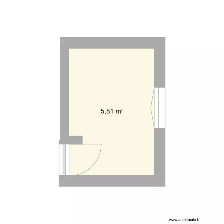 BUREAU. Plan de 1 et 6 m² BUREAU. Plan de 1 et 6 m²