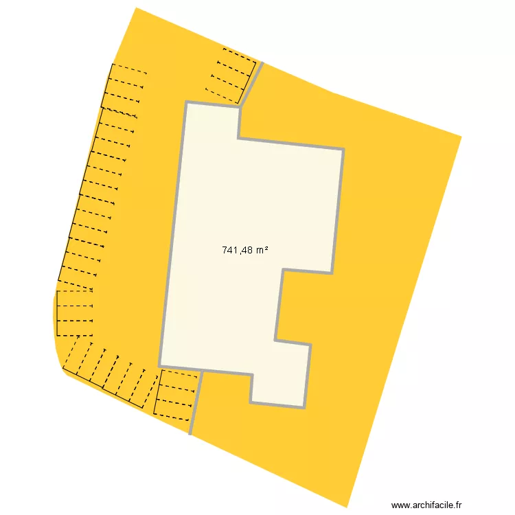 LAGIERE. Plan de 1  et 741 m²