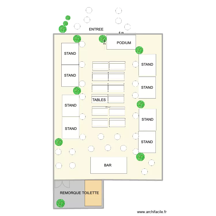 March&eacute; de No&euml;l. Plan de 