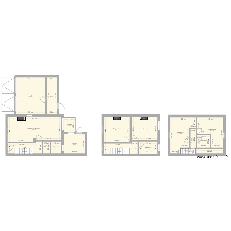 maison A&L. Plan de 17 pièces et 184 m2