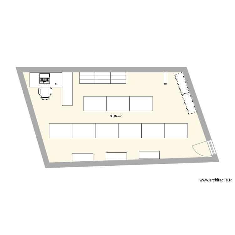 plan classe. Plan de 0 pièce et 0 m2