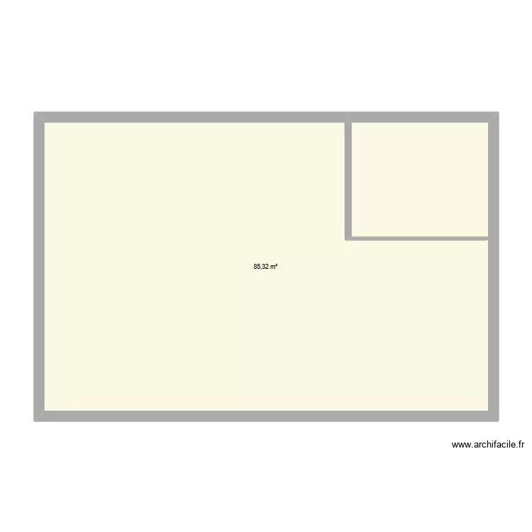 landeda. Plan de 1 Pièce et 85 m²