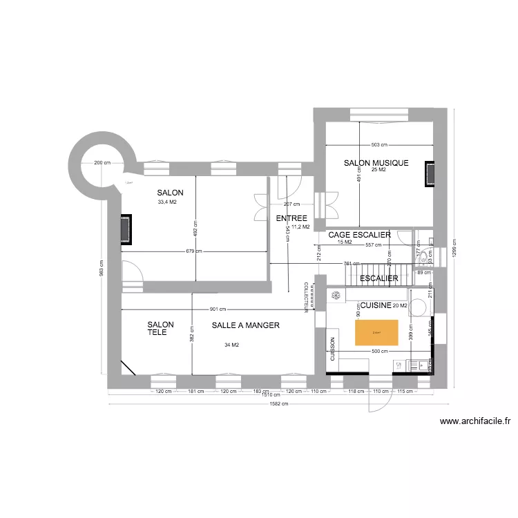 manoir RDC PC. Plan de manoir RDC PC. Plan de