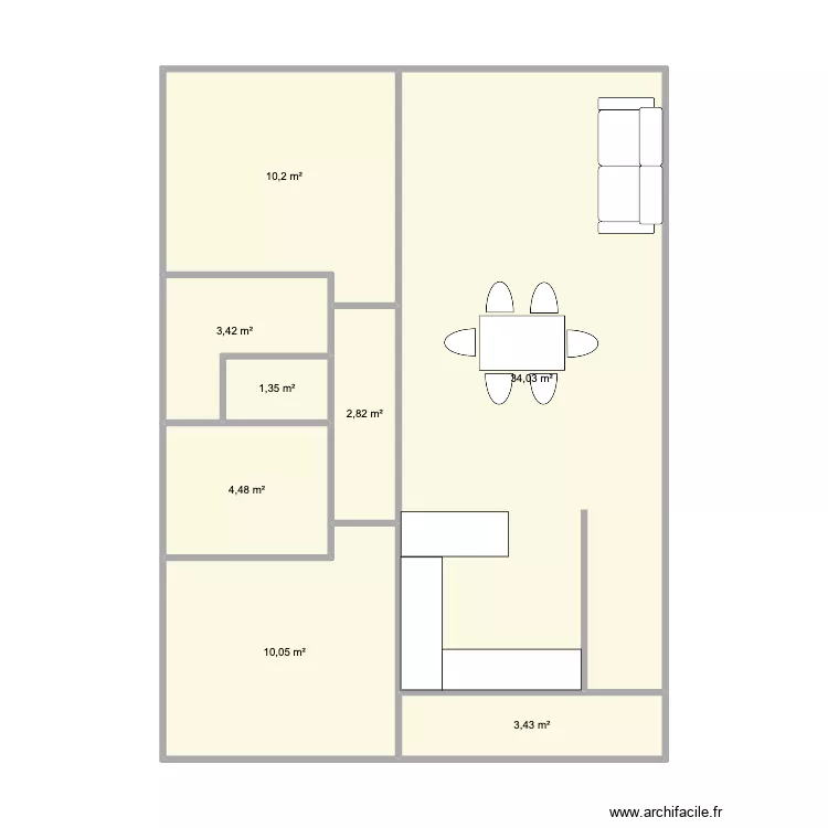 Plan vide galinou. Plan de 