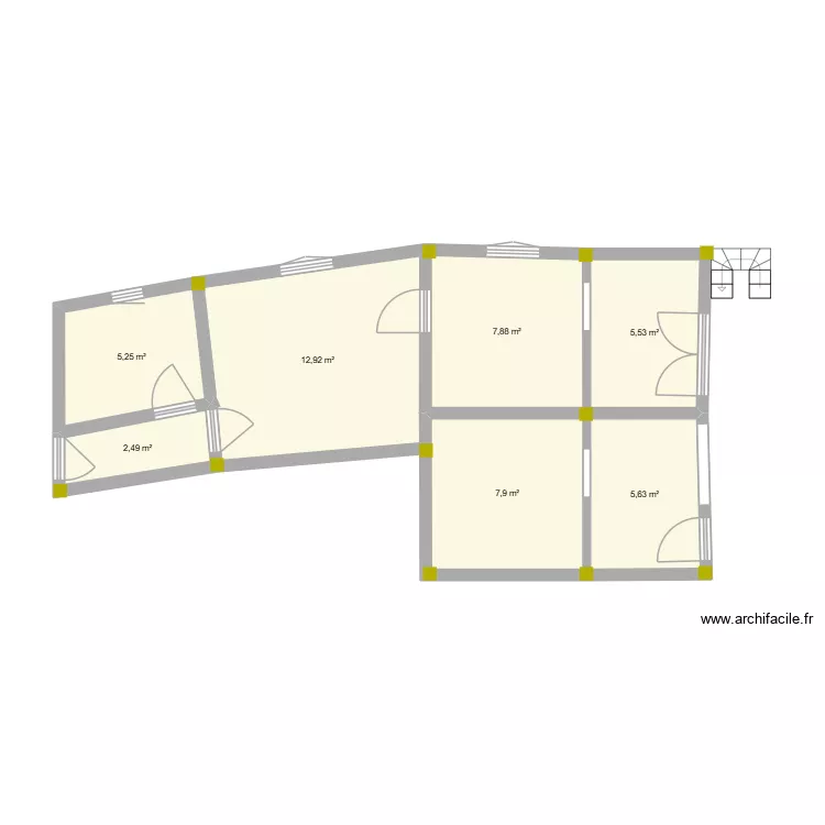 1MLLK. Plan de 7 et 48 m² 1MLLK. Plan de 7 et 48 m²