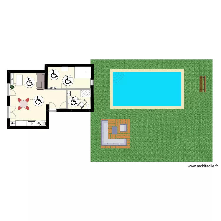 exercice cours du 02 avril. Plan de 3  et 51 m²