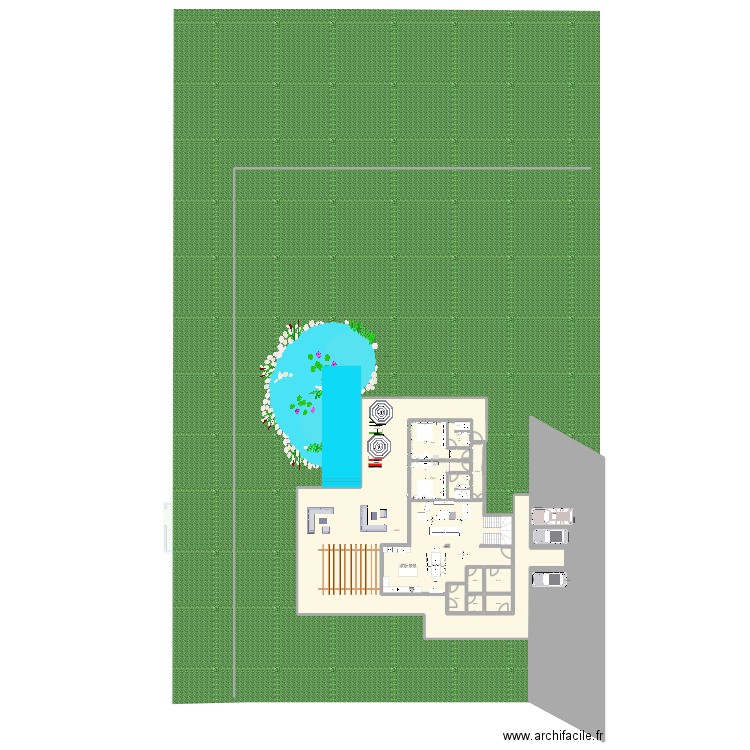 House 1 RDC MNT. Plan de 17 pièces et 907 m2