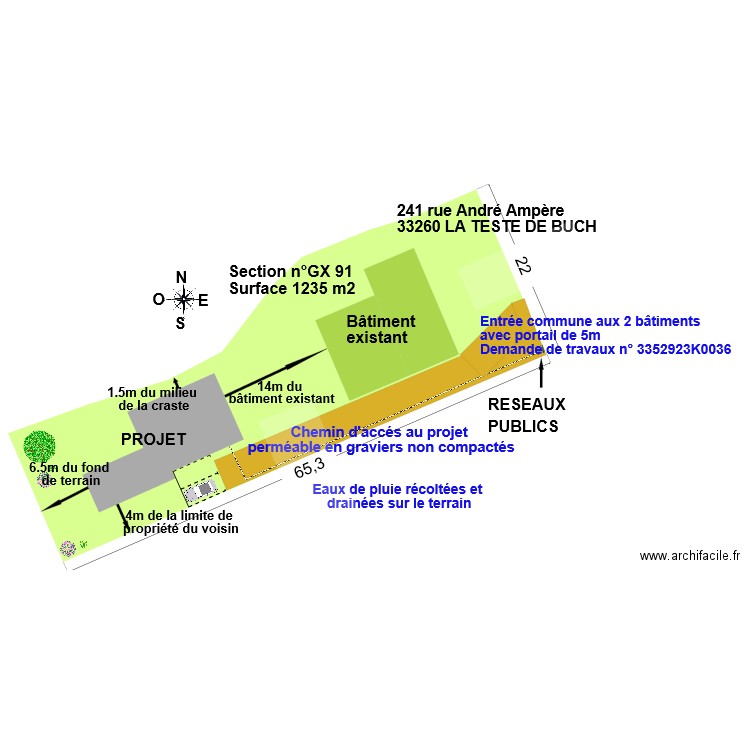 PCMI 2 : Plan de masse. Plan de 0 pièce et 0 m2