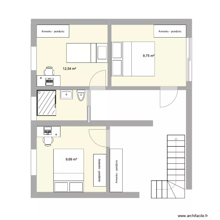 doris étage. Plan de 3 et 32 m² doris étage. Plan de 3 et 32 m²
