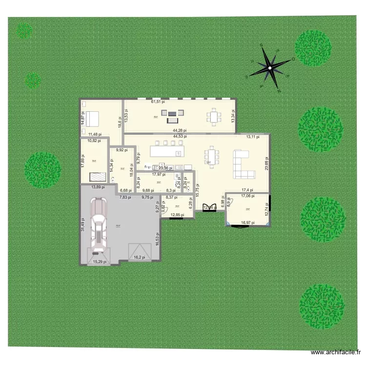 js et steph3. Plan de 26 Pièces et 580 m²