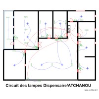 Circuit des lampes Dispensaire ATCHANOU