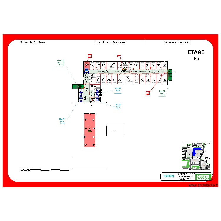Baudour étage +6. Plan de 0 pièce et 0 m2