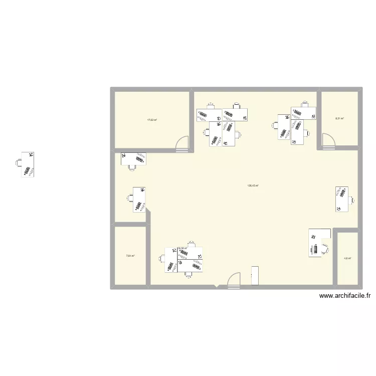 douane. Plan de 6  et 184 m²