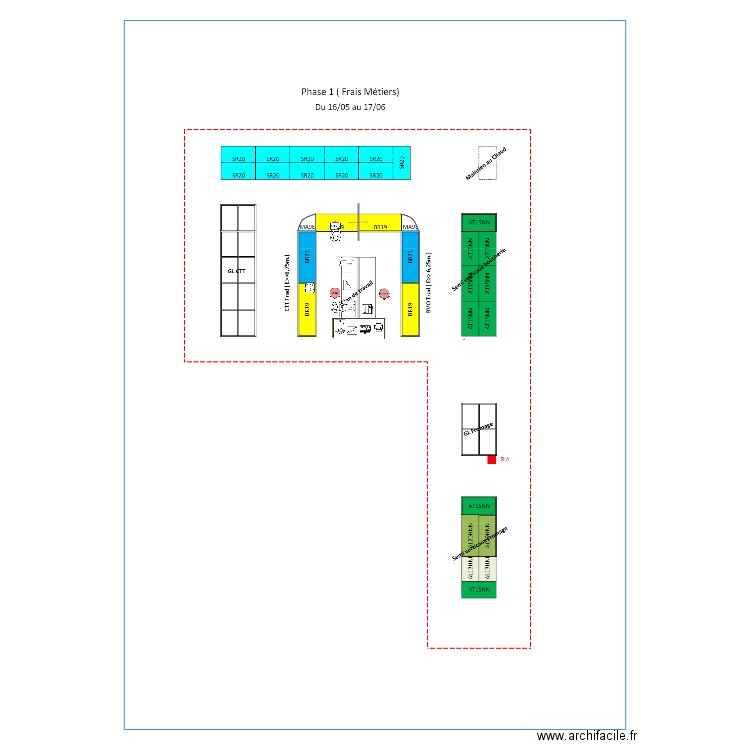 Bergerie provisoire CTT FC BV Rohrbach-les-Bitche. Plan de 0 pièce et 0 m2