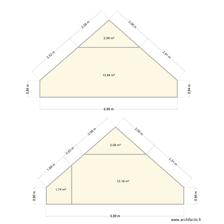 COUTURIER 91. Plan de 5 pièces et 32 m2