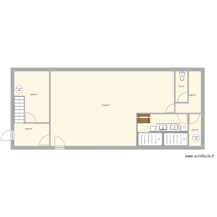 Maison 2027. Plan de 7 pièces et 88 m2