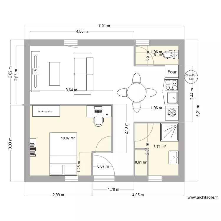 Maison 2027. Plan de 4 pièces et 16 m² Maison 2027. Plan de 4 pièces et 16 m²