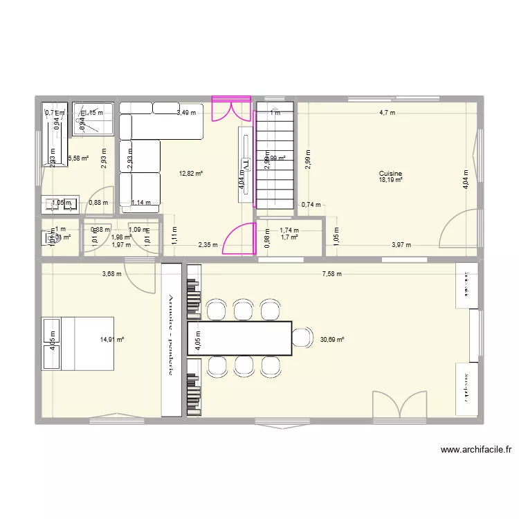 UR ONEA ETAGE v8. Plan de 