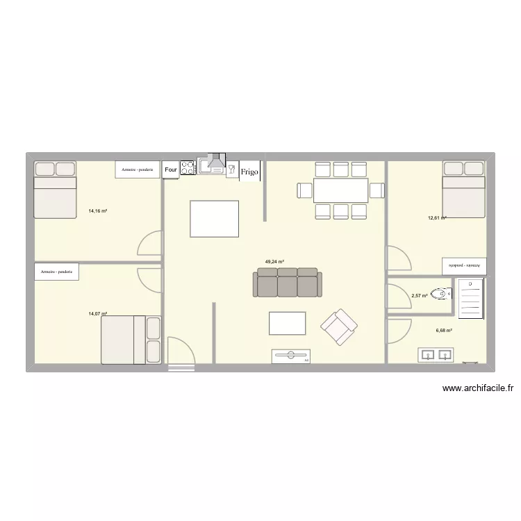 RUSIU. Plan de 6 Pièces et 99 m² RUSIU. Plan de 6 Pièces et 99 m²