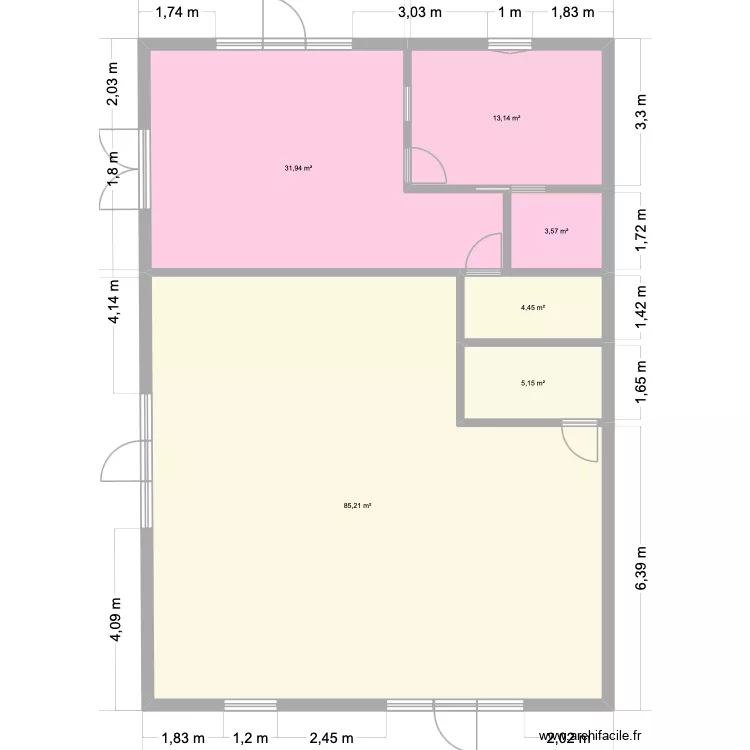 plan1. Plan de 6 Pièces et 143 m² plan1. Plan de 6 Pièces et 143 m²