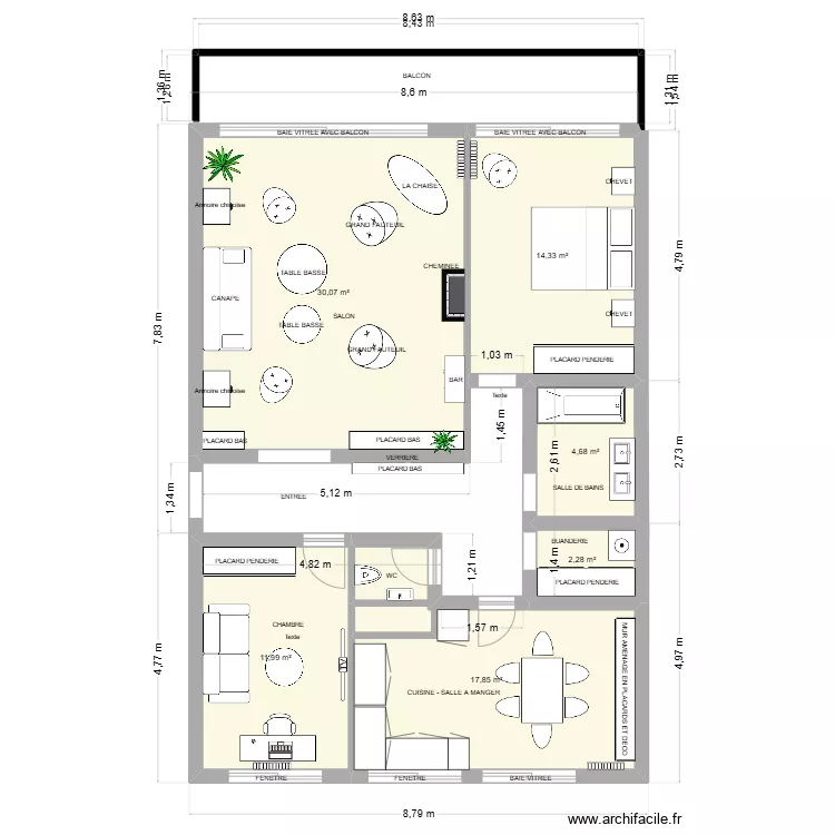 Appt Pierre curie 3. Plan de 