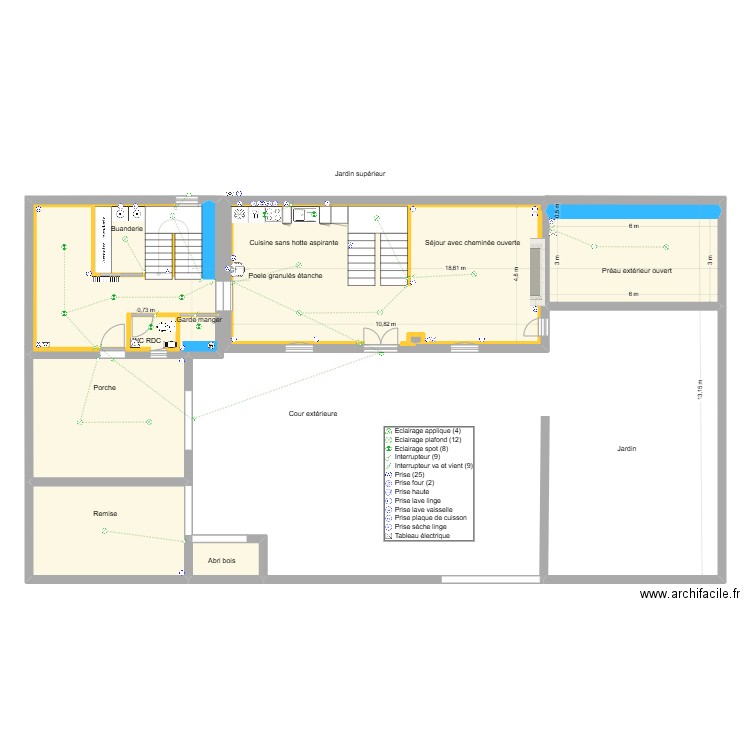 GERM. Plan de 8 pièces et 146 m2