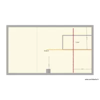 plan étage chambre + couloir