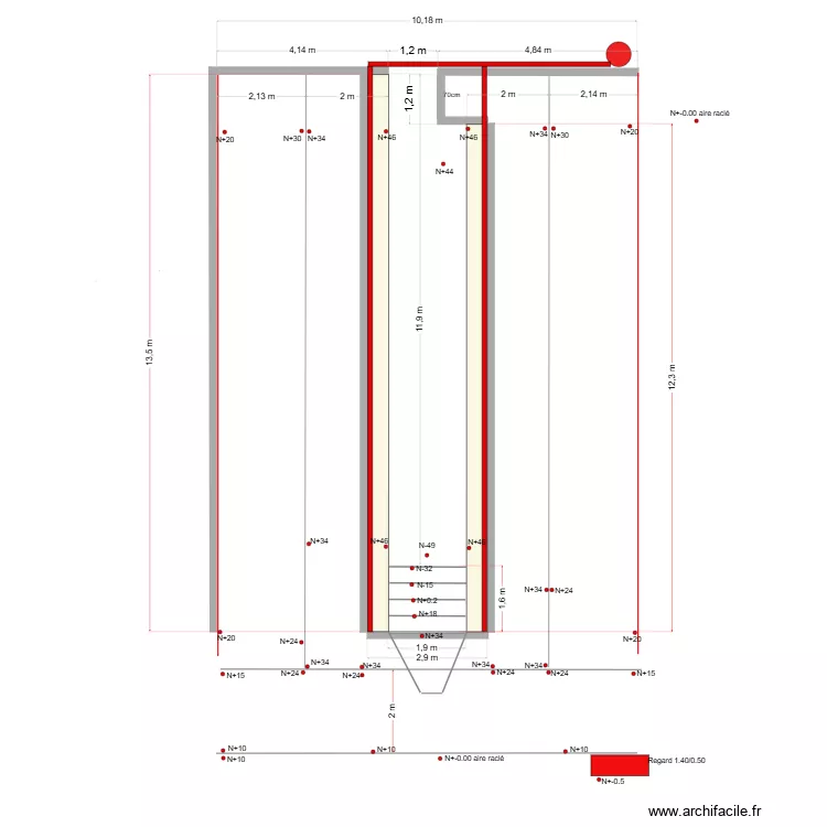 salle de traite conche 2. Plan de 