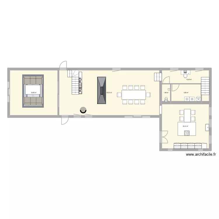 MEP. Plan de 6 Pièces et 137 m² MEP. Plan de 6 Pièces et 137 m²