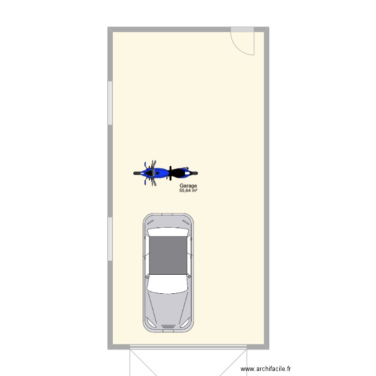 Garage. Plan de 0 pièce et 0 m2