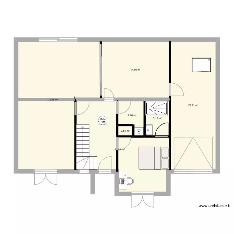 Scrathome. Plan de 7 et 98 m² Scrathome. Plan de 7 et 98 m²