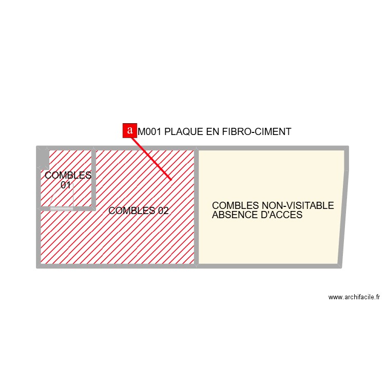 PLAN CODOGNAN COMBLES AM. Plan de 4 pièces et 23 m2