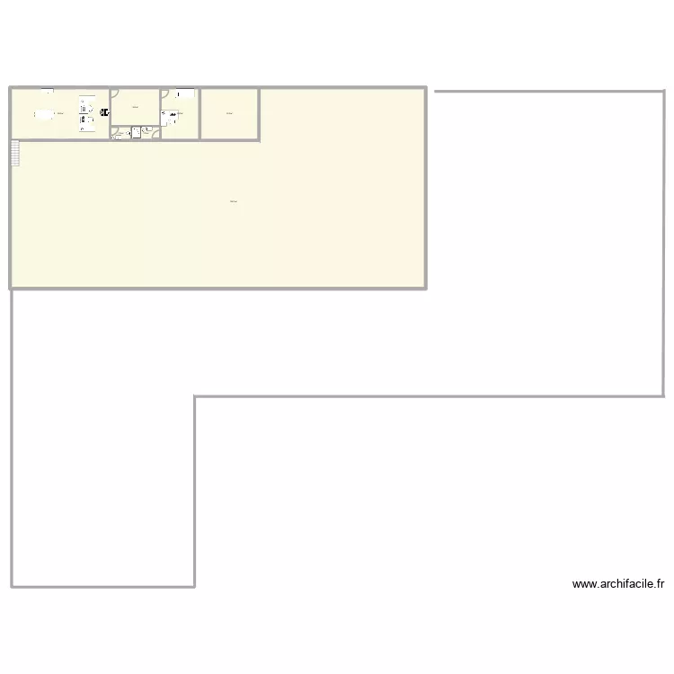 nouv depot. Plan de 11  et 1673 m²